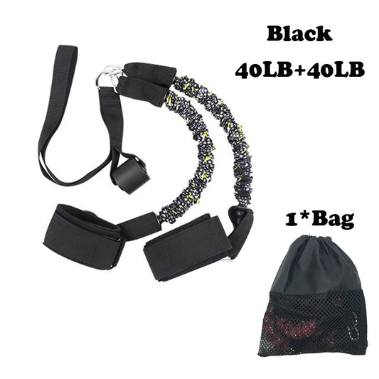 Booty Training Resistance Band Leg Hip Power Strengthen Pull Rope Belt System Cable Machine Gym Home Workout Fitness Equipment