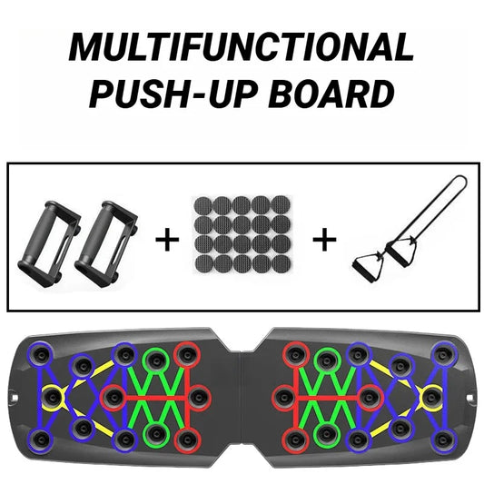Portable Multifunctional Push-up Board - Fitness and Muscle Training Device Home Workout Set Foldable Push Up Bar Resistance