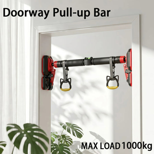 Adjustable Telescopic Door Pull Up Bar, Non-Slip, for Home & Gym Strength Training, Durable Fitness Equipment for Men and Women