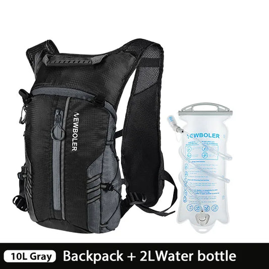 Running Backpack Vest With Water Bottle Hydration Bag, Lightweight Bicycle Running, Jogging, Marathon Riding, Hiking Bag