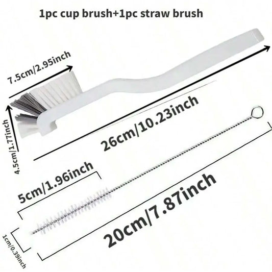 Large Capacity Pearl Milk Tea Glass Cup with Straw, Simple Design Plastic Water Bottle, Casual Style Drinkware for Daily Use