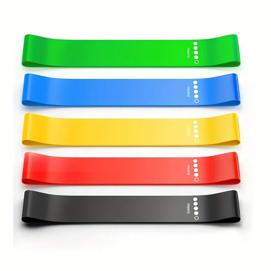 Resistance Band Set for Men And Women Fitness Exercise Bands 5pcs Thigh Stretching Bands Suitable for Home And Gym Workout Pilat