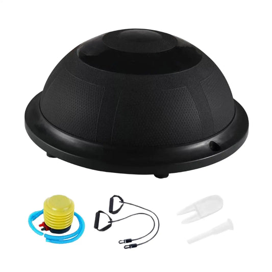Balance Ball with Resistance Bands and Pump,Fitness,Core Training,Anti Slip Half Exercise Ball Balance Training for Gymnastic