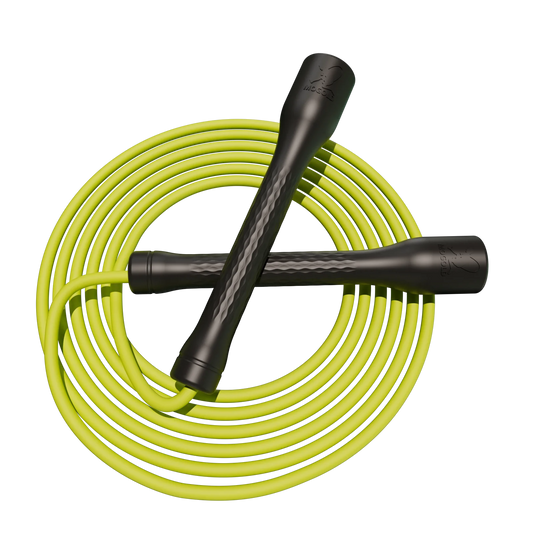MOGOLD Non-Slip Handle + High-Elastic Soft Rope Body Silent Low-Resistance Jump Rope | Home Fitness Fat-Burning Essential