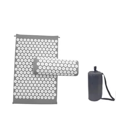 Acupressure Mat Sensi Massage Mat Pillow Set applicator for Neck Foot Yoga Mat with Needle Back Cushion