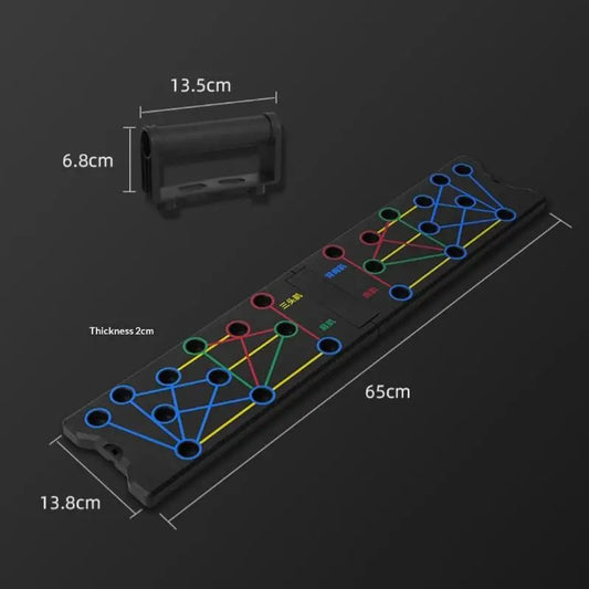 Hot!NEW 1Set Multifunctional Thicken Push Up Board Fitness Muscle Home Gym Push Up 24 Holes Push Up Stand