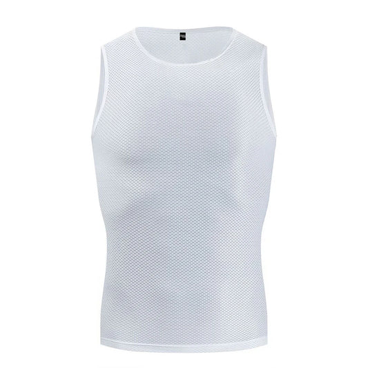 Cycling Base Layer Reflective Underwear White Jersey Sport Vest Men Undershirt Quick Dry Elastici Road Bike