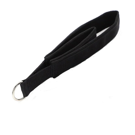 1PC Double Ring Elastic Yoga Pilates Bed Exercise Accessory Ankle Buckle Pilates Stretch Strap Resistance Band Elastic Cord