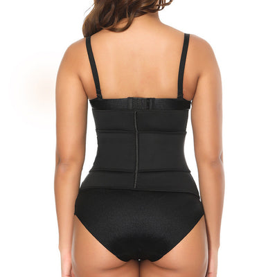 Cross-Border Hot Sale Neoprene Sweat Burst Corset Hot Shapers Zipper Velcro Belt Waist Waist