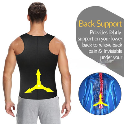 Men's Body Shapers Sauna Sweat Wicking Waist Corset