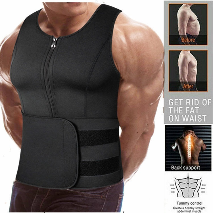 Men's Body Shapers Sauna Sweat Wicking Waist Corset
