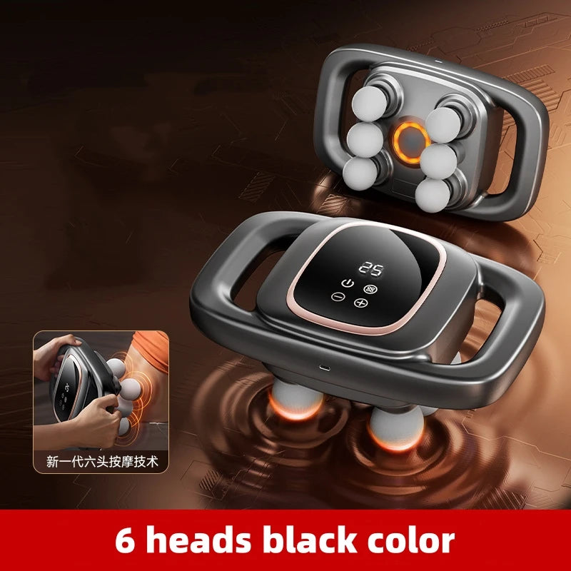 Deep Tissue Percussion Massage Gun Set with 30 Intensities Quiet Muscle Massager for Back Shoulders Legs Pain Relief