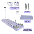 Foldable Pilates Reformer Full Body Fitness Board, Automatic Rebound Abdominal Exercise Board for Full Body Work