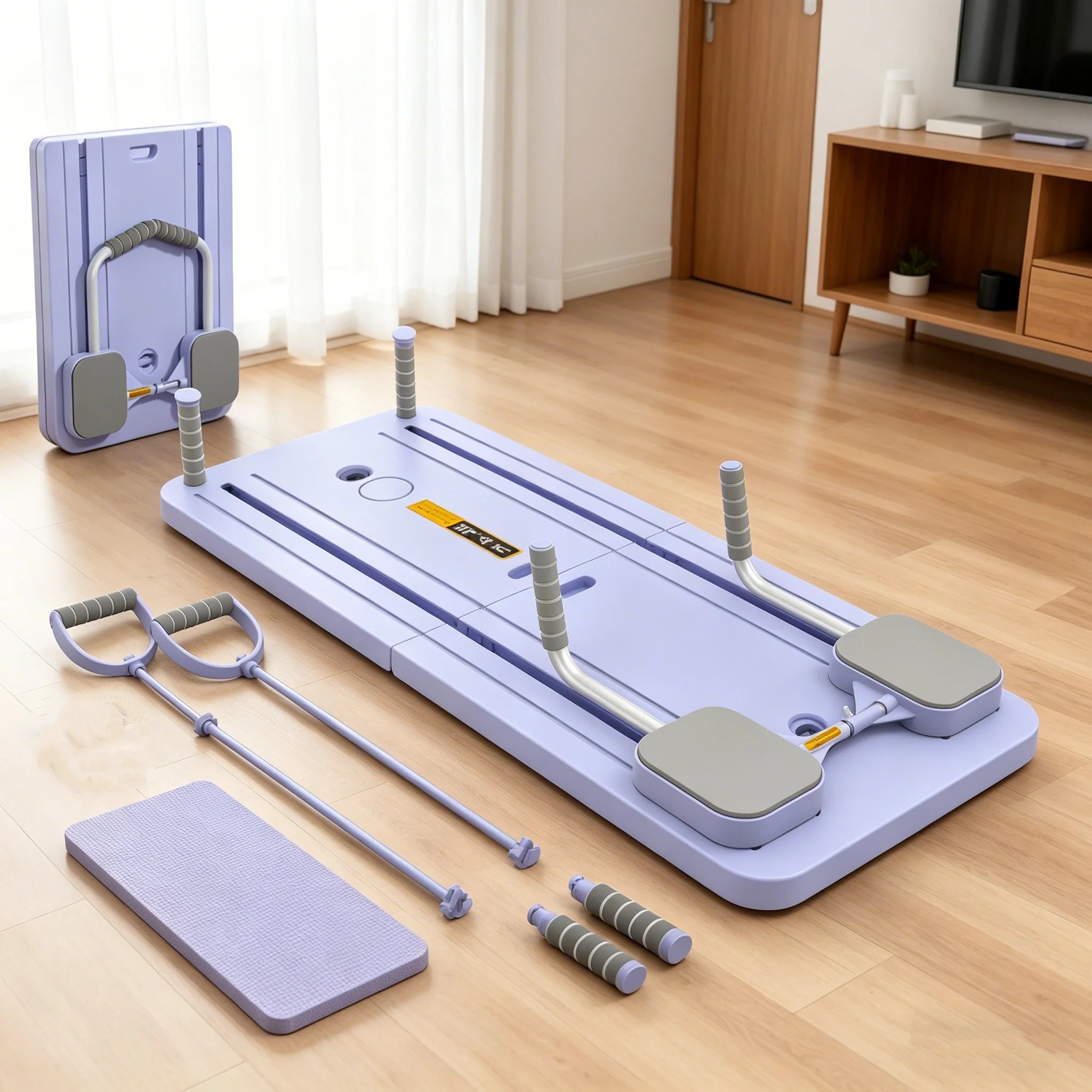 Abdominal Training Board Multi-function Fitness Pushup Board Automatic Rebound Foldable Pilates Board Home Gym Fitness Equipment
