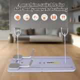 Foldable Pilates Reformer Full Body Fitness Board, Automatic Rebound Abdominal Exercise Board for Full Body Work