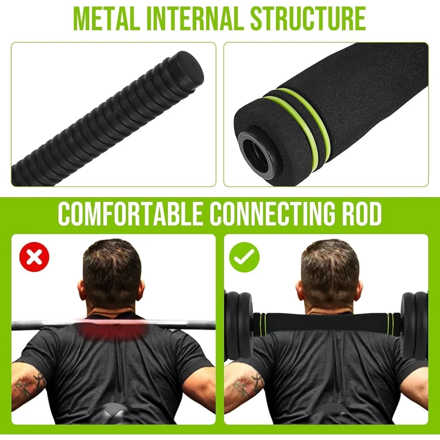 Adjustable dumbbell and kettlebell series, 4-in-1, 44 lbs. Weight, as kettlebells, bar set, push up stand for home gym, green and black round head