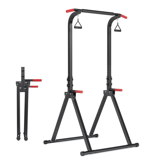 Foldable pull-up bar, height adjustable 168-cm, capacity 200 kg, 9 levels, a device for the whole body