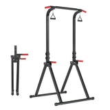 Foldable pull-up bar, height adjustable 168-cm, capacity 200 kg, 9 levels, a device for the whole body