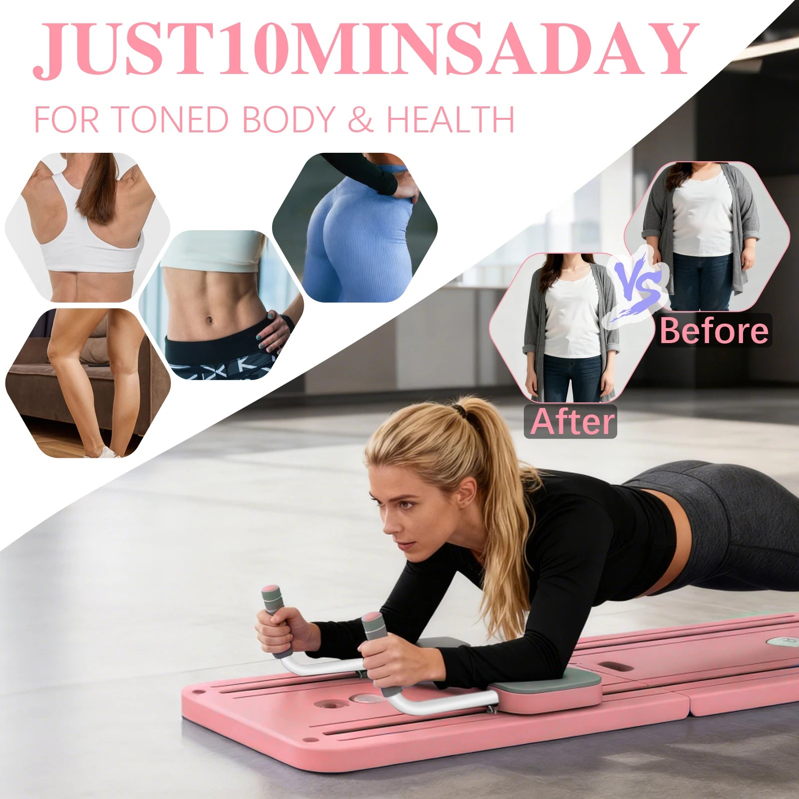 Multifunctional Fitness Pushup Board Abdominal Training Board Workout Exercise Equipment All Body Training Board Fitness Push-up Board