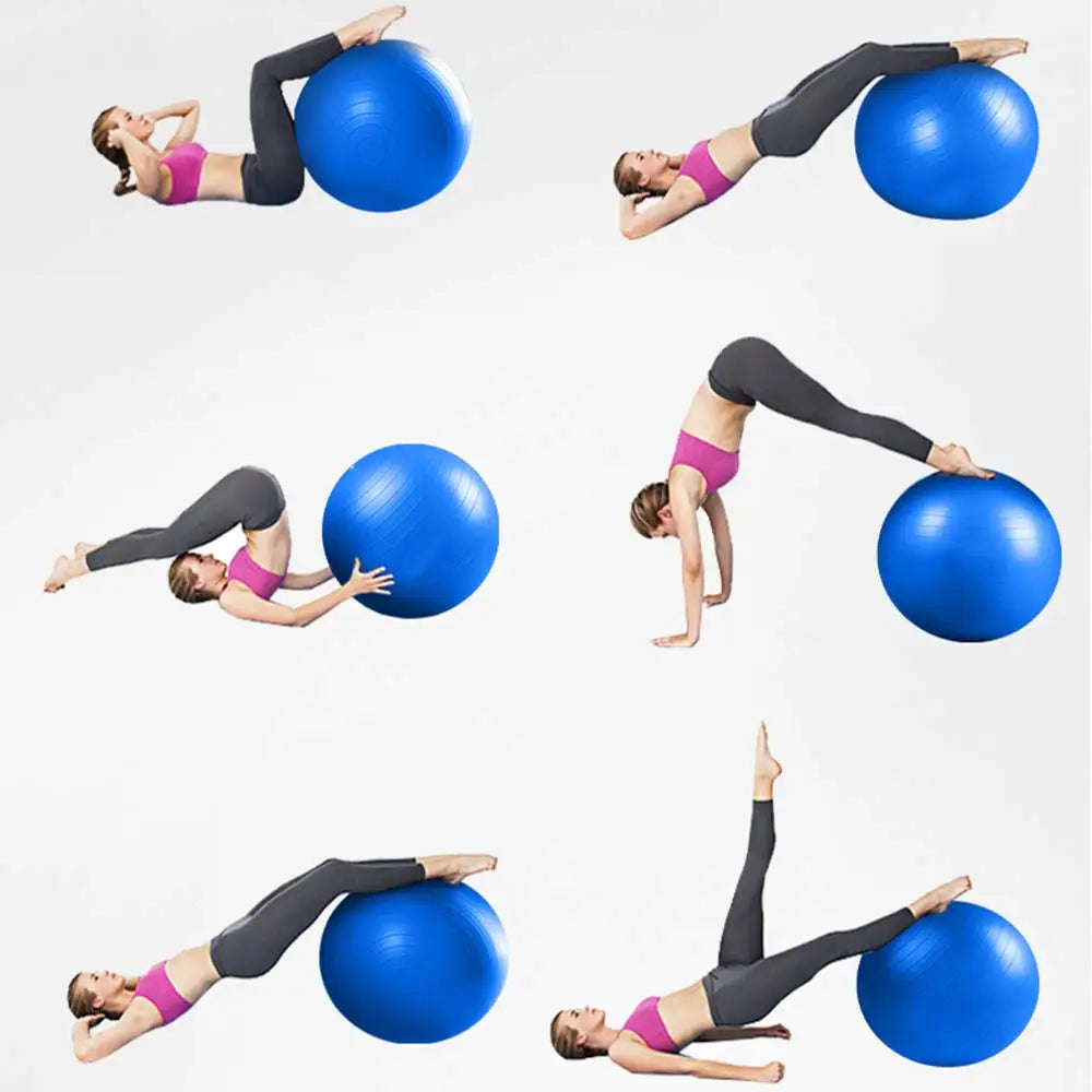 Balance Yoga Ball 55-75cm Fitness Yoga Ball,Anti-Slip & Anti-Burst Extra Thick Pregnant Birthing Ball with Air Pump