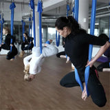 Elastic stretch fabric, 5m yoga hammock, flying swing，Aerial Yoga Hammock Multifunction Anti-gravity Yoga Belts for yoga traini