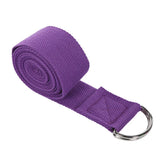 180cm Sport Yoga Strap Durable Cotton Exercise Straps Adjustable D-ring Buckle Gives Flexibility For Yoga Stretching Pilates