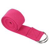 180cm Sport Yoga Strap Durable Cotton Exercise Straps Adjustable D-ring Buckle Gives Flexibility For Yoga Stretching Pilates