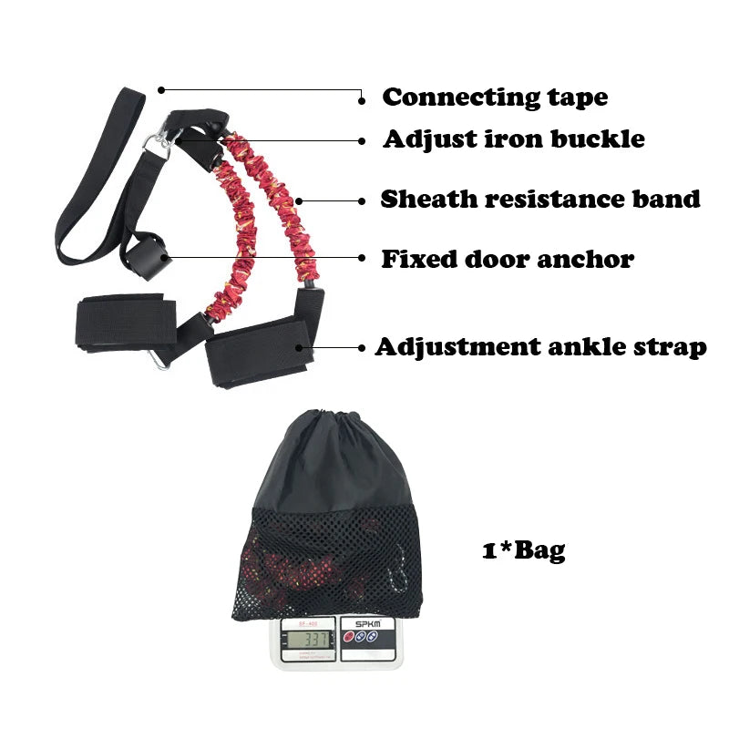 Booty Training Resistance Band Leg Hip Power Strengthen Pull Rope Belt System Cable Machine Gym Home Workout Fitness Equipment