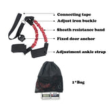 Booty Training Resistance Band Leg Hip Power Strengthen Pull Rope Belt System Cable Machine Gym Home Workout Fitness Equipment