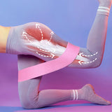 COYOCO Pull Strap Set Fabric Booty Bands Hip Circle Elastic Fitness Expander for Home Workouts Glute Legs Strength Training