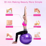 Balance Yoga Ball 55-75cm Fitness Yoga Ball,Anti-Slip & Anti-Burst Extra Thick Pregnant Birthing Ball with Air Pump