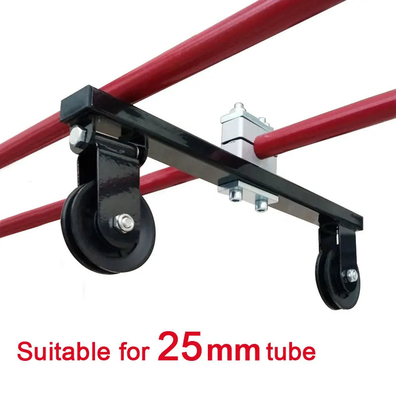 Home Gym Pulley Kit – DIY Cable Machine System for Round Tube & Strength Training