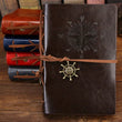 Retro Spiral Notebook Diary Notepad Vintage Pirate Anchors PU Leather Note Book Replaceable Stationery Gift Traveler Journal