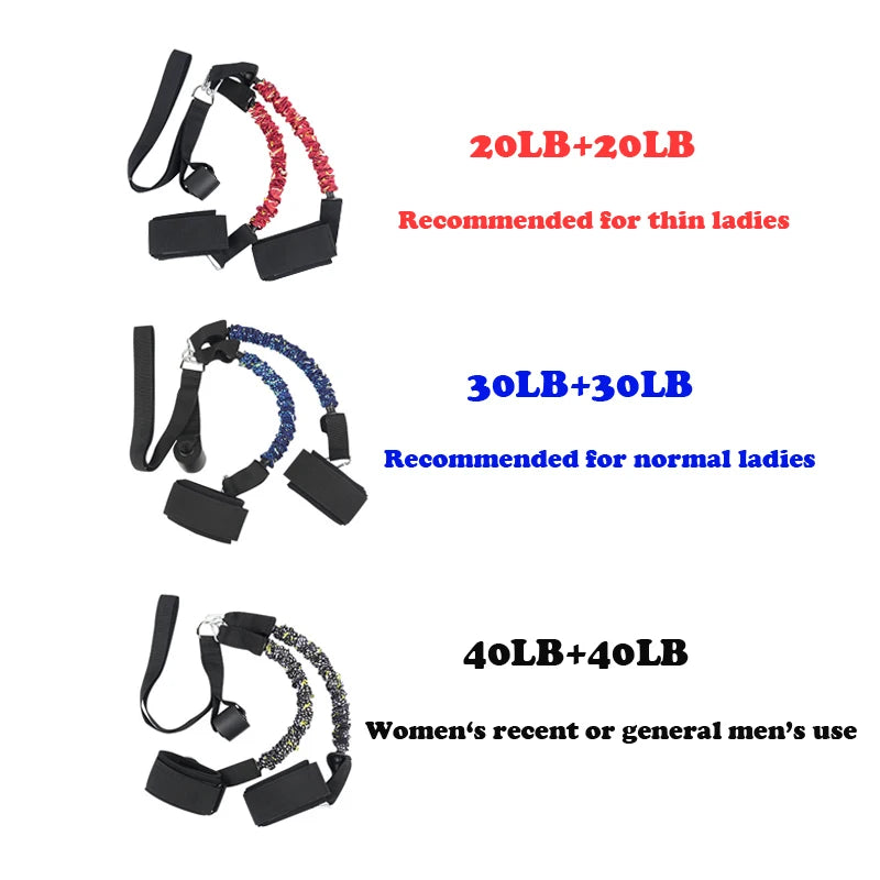 Booty Training Resistance Band Leg Hip Power Strengthen Pull Rope Belt System Cable Machine Gym Home Workout Fitness Equipment