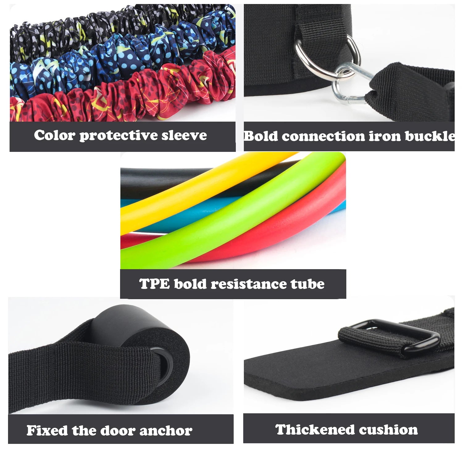 Booty Training Resistance Band Leg Hip Power Strengthen Pull Rope Belt System Cable Machine Gym Home Workout Fitness Equipment