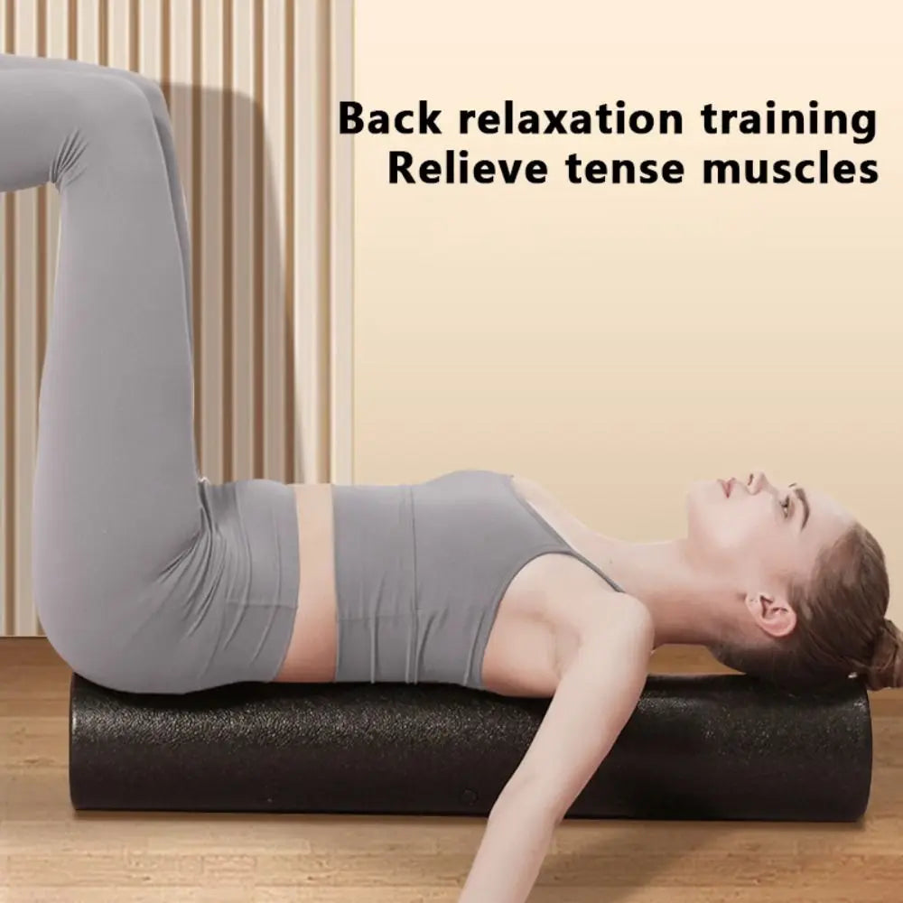 High-Density Foam EPP Yoga Foam Roller Black Portable Solid Foam Roller Solid Foam Shaft Message Roller Body Exercises