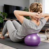 Yoga Ball 5.9 & 9.8 Inch PVC Balance Core Trainer Anti-Burst Pilates Fitness Ball For Home Gym Office Yoga Dance Meditation