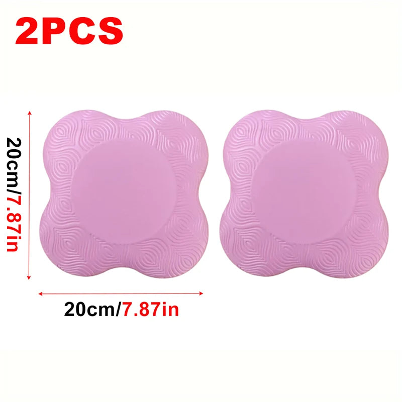 2Pcs Tpe Yoga Kneeling Mats Thickened Anti Slip Yoga Kneeling Protective Pad Sport Fitness Elbow Knee Mat Knee Flat Support