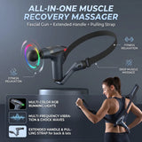 Hot Selling Multifunctional Muscle Relaxation Long-handle Massage Gun Remission Deep Tissue Percussion Body Electric Massage Gun