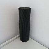 Premium Hexagon Pattern Yoga Roller – EVA Foam Massage Stick for Pilates & Home Workouts 29.5cm Length