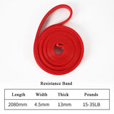 Heavy Duty Resistance Band Set Latex Elastic Bands for Pilates Workout Fitness Pull up Assist Training Body Shape Exercise