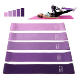 5-Level Resistance Bands Set for Pilates Fitness Mini Exercise Bands Sport Extender Workout Equipment for Crossfit