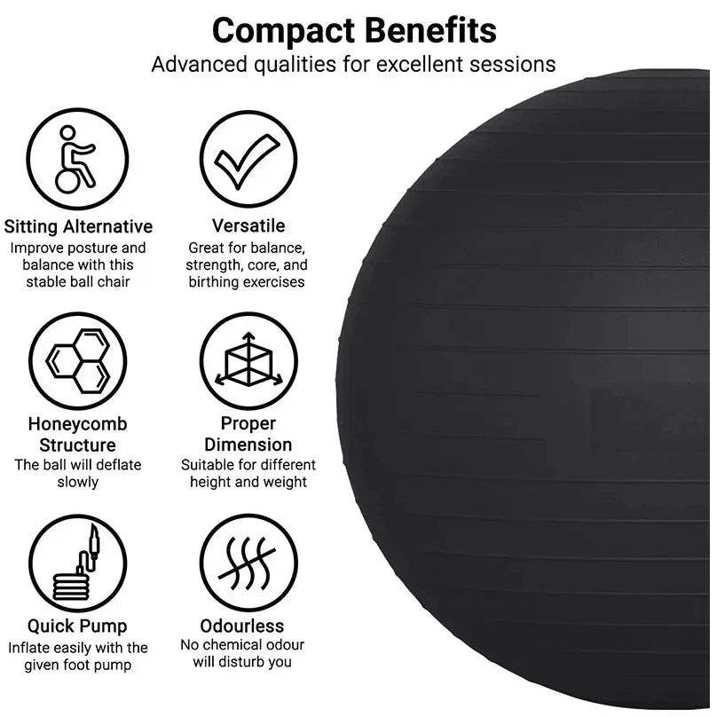65/75/85cm Yoga Balance Bosu Ball Maternity Rehabilitation Excercise Ball Pilates Accesorios Home Fitness Equipment Gymnastic