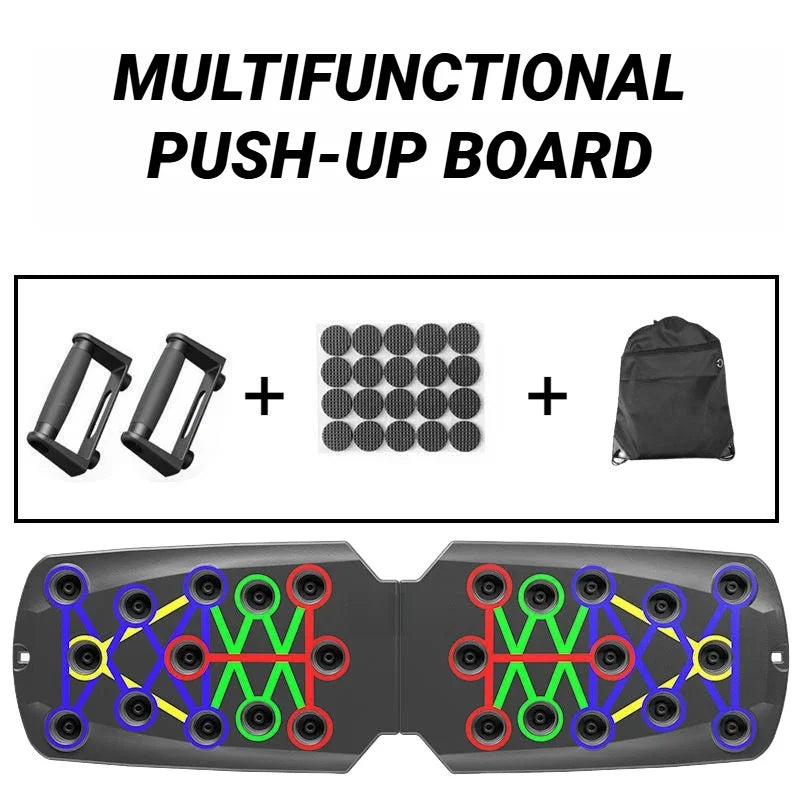 Portable Multifunctional Push-up Board - Fitness and Muscle Training Device Home Workout Set Foldable Push Up Bar Resistance