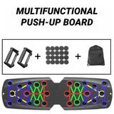 Portable Multifunctional Push-up Board - Fitness and Muscle Training Device Home Workout Set Foldable Push Up Bar Resistance