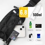 Running Waist Bag Lightweight Hydration Sport Belt Bag Adjustable Hiking Cycling Bottle Bag Fanny Pack Trail Running Bag