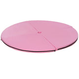 Pole dance mat, 5 cm thick round plastic mat for pole dance exercises, gymnastics, yoga, pink