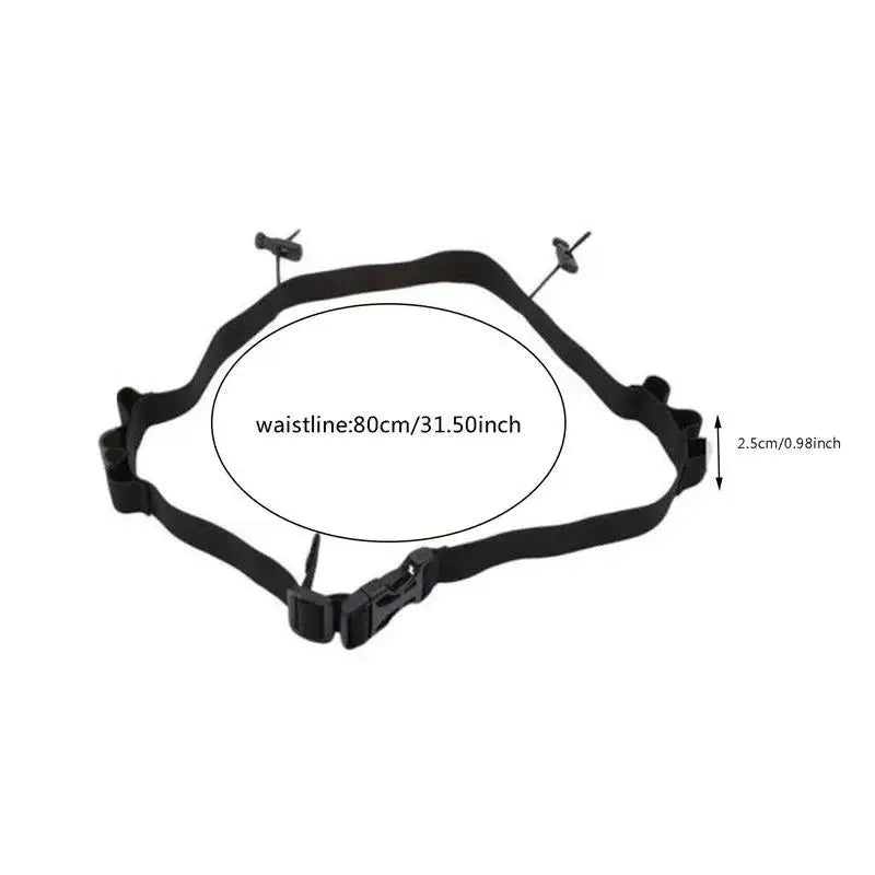 Running Race Waist Pack Number Belt Bib Holder For Triathlon Marathon Cycling Motor With 6 Gel Loops Fitness Sport Accessories