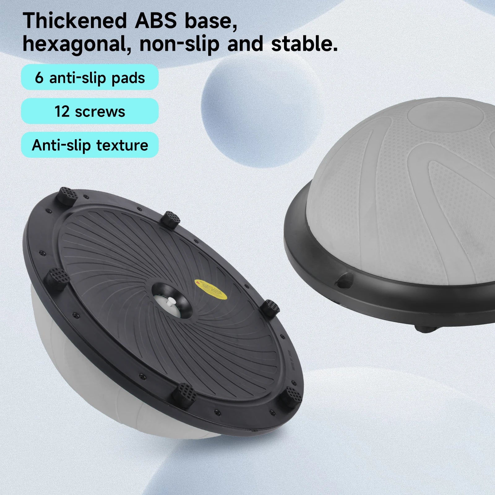 Yoga Ball Wave Speed Ball Half Round Yoga Ball Balance Ball Fitness Gymnastics Core Balance Indoor Training Balance Board