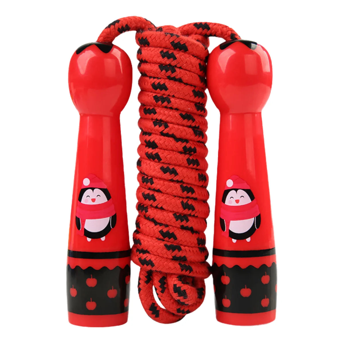 Toddler Jump Rope Wear Resistant Cotton Cord Length Adjustable Soft Skipping Rope With Smooth Handles For Kids Boys Girls